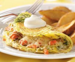 Омлет със сьомга