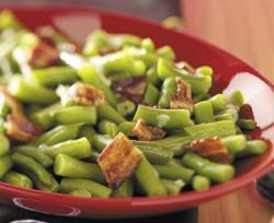 Зелен фасул в бирен сос