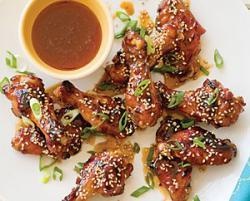 Печени крилца със сусам