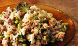 Ориз с херинга и грах