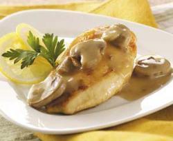 Пиле с лимон и гъби