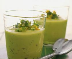 Студена супа с авокадо и тиквички