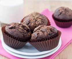 Шоколадови мъфини с кокос