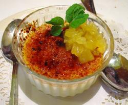 Крем брюле с ананас